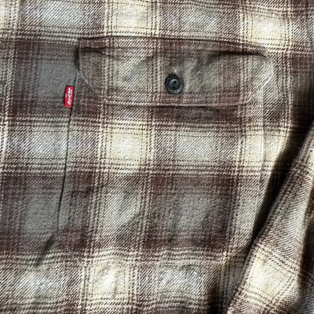 Levi's Flannel Long Sleeve Shirt Button Up Mens Size‎ 3XL 100% Cotton Gorpcore